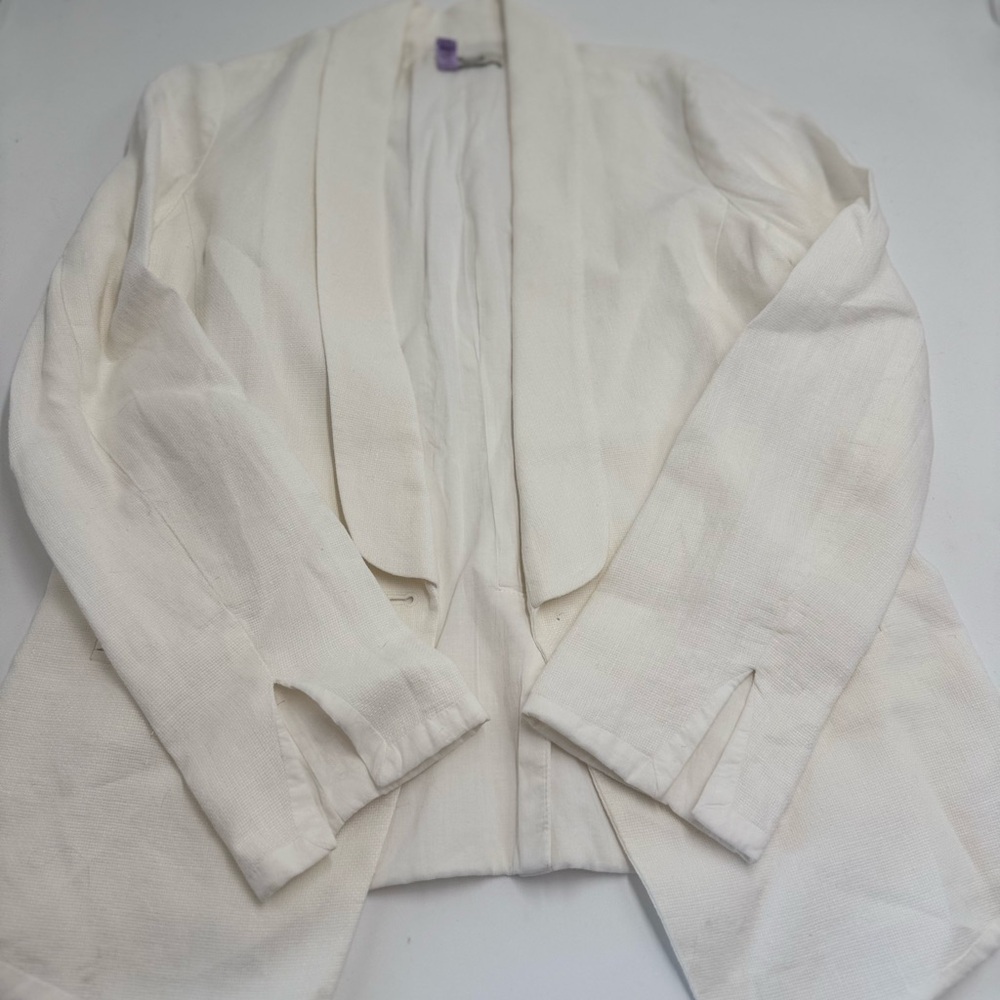 Madewell Lightweight Linen Lined White Blazer